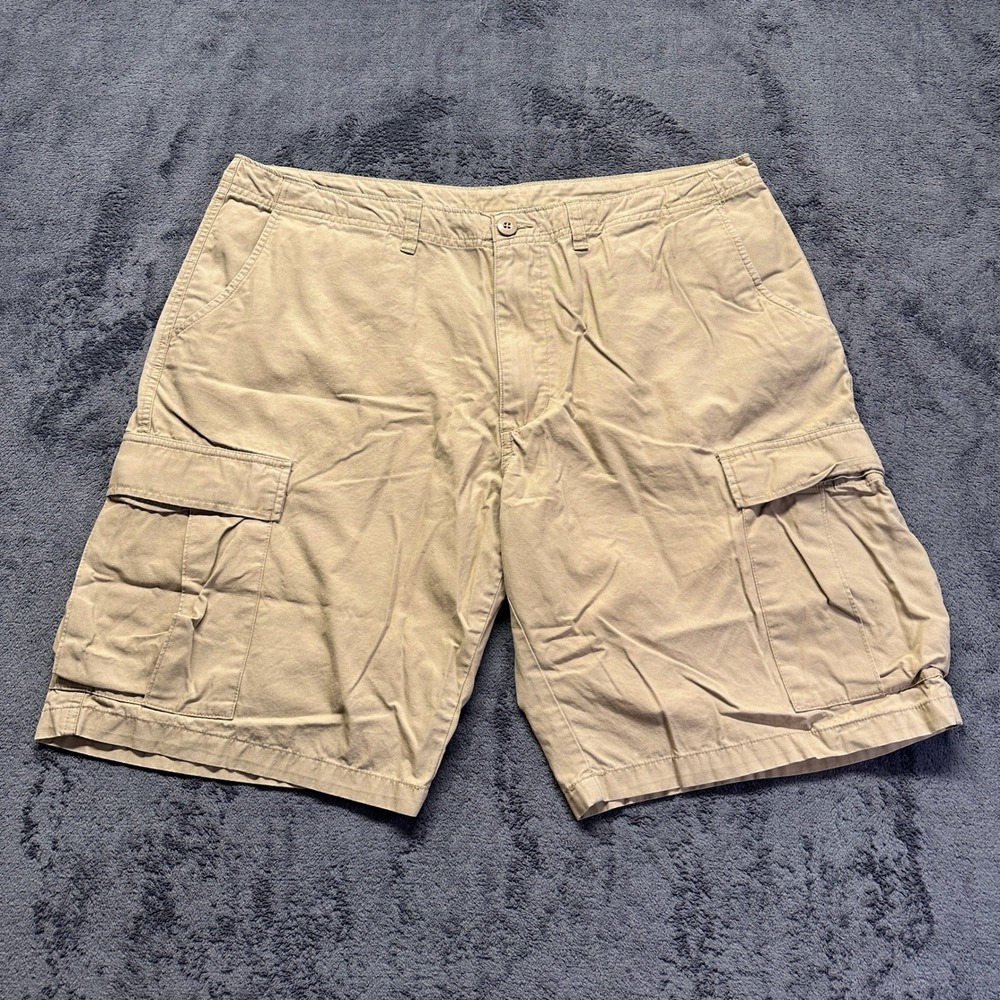 Patagonia Cargo Shorts Mens 38 Tan Organic Cotton Hiking Outdoor Khaki Gorp 10"